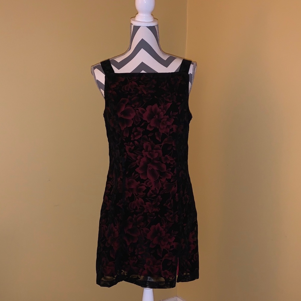 Black and Floral Dress